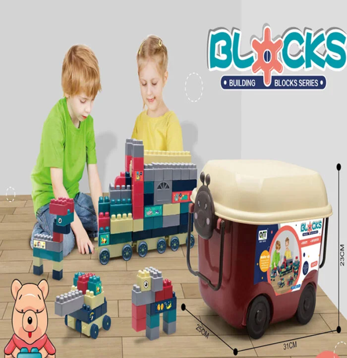 building blocks trolley