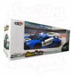 Blue racing car